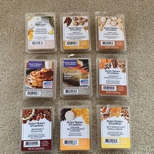 (9 Pack) BETTER HOMES & GARDEN 2.5 oz Variety of scented wax cubes 🍍🍊🥞🧁🍪🍯